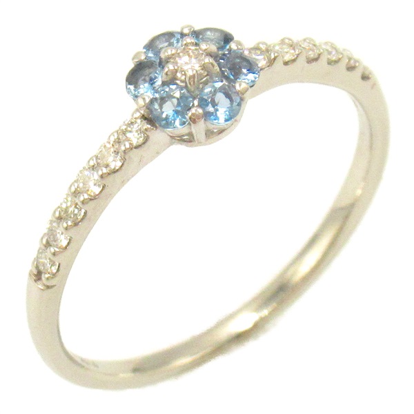 22-17】アクアマリンダイヤモンドリングAQ1.01ctD0.12ct
