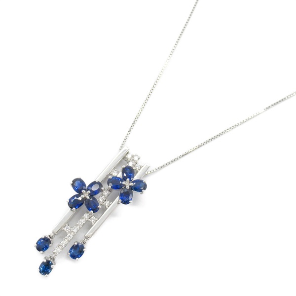 ジュエリー(JEWELRY)ジュエリー サファイア ダイヤモンド ネックレス 
