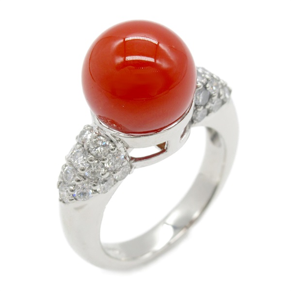 ジュエリー(JEWELRY)ジュエリー サンゴ ダイヤモンド リング リング  