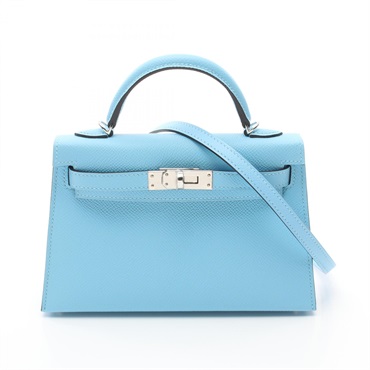 エルメス(HERMES)エルメス ケリーミニ2 ミニドゥ セレスト