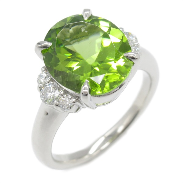 ペリドット×ダイヤモンドリング11号 ジュエリー(JEWELRY)ジュエリー ペリドット ダイヤモンド リング