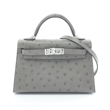 エルメス(HERMES)エルメス ミニケリー2 グリメイヤー ハンドバッグ