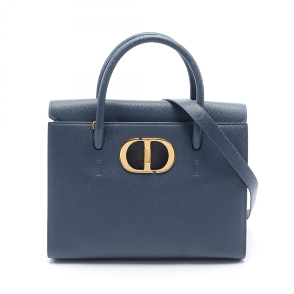 未使用級　カシミヤ100%　ディオール　ポンチョ　シグネチャーバンドロゴ　紺 ディオール(Dior)ディオール サントノレ ミディアム ハンドバッグ