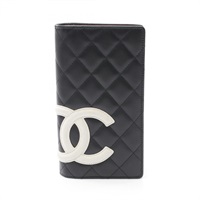 シャネル(CHANEL)シャネル カンボンライン 二つ折り長財布 財布