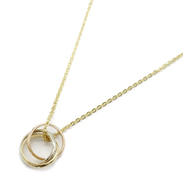 カルティエ　ベビートリニティ　1Pダイヤモンドネックレス ベビートリニティ 1Pダイヤ ペンダントネックレス 中古