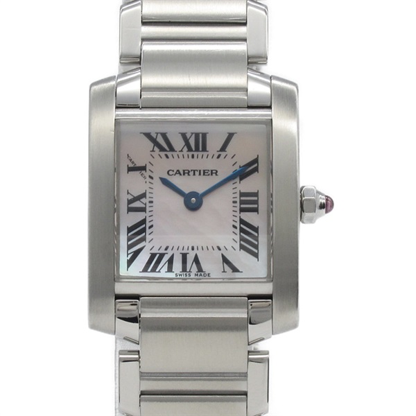 カルティエ タンクフランセーズSM W:20×H:25mm W51028Q3 レディース 腕時計【Aランク】【中古】 中古)CARTIER カルティエ タンク フランセーズ SM W51028Q3（商品ID