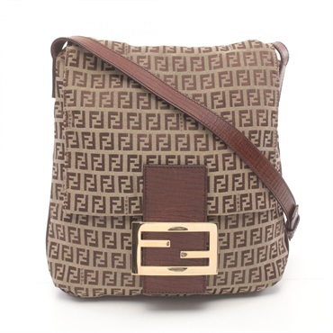 美品　FENDI （フェンディ） ズッキーノバッグ/クラッチ オレンジ 美品 FENDI （フェンディ） ズッキーノバッグ/クラッチ オレンジ