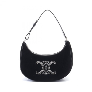 ✨美品✨　フランシュリッペ　黒ハンドバック　ゴールド兎ハンドル アンドシュエット & chouette リップケース付きハンドル金具