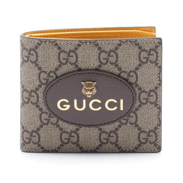 グッチ(GUCCI)グッチ ネオ ヴィンテージ GGスプリーム 二つ折り財布