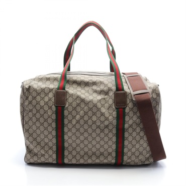 グッチ(GUCCI)グッチ ラージ ダッフルバッグ GGスプリーム シェリー
