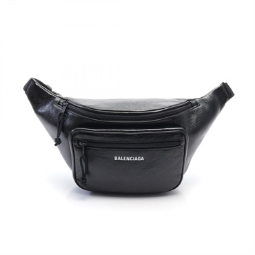 【極美品】バレンシアガ　ウエストバッグ　希少デザイン　黒　正規品 バレンシアガ(BALENCIAGA)バレンシアガ ウエストバッグ ボディ