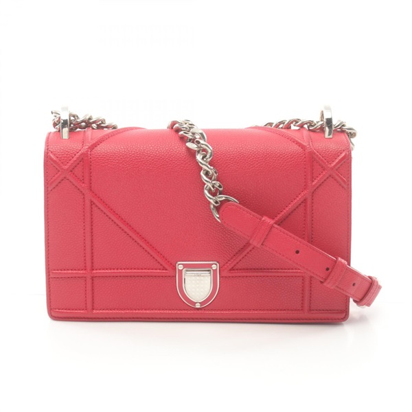 ディオール Dior DIORAMA ディオラマ ショルダーバッグ バッグ レザー レディース レッド系 【中古】 Dior - ディオール Dior DIORAMA ディオラマ ショルダーバッグ バッグ