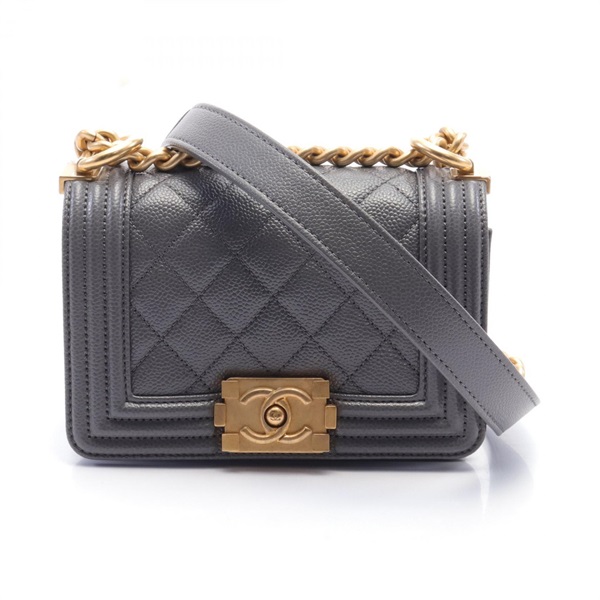 【極美品】CHANEL マトラッセ　チェーン　ショルダーバッグ　ミニボストン 極美品】CHANEL マトラッセチェーンショルダーバッグミニボストン