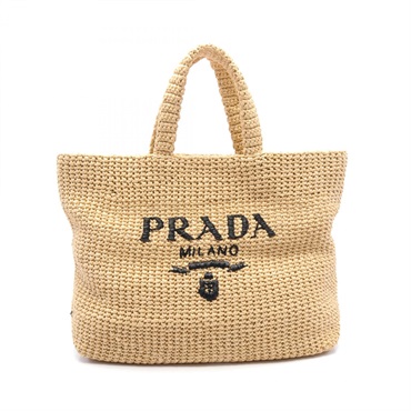 プラダ(PRADA)プラダ RAFIA クロシェ トートバッグ バッグ