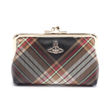ヴィヴィアンウエストウッド レッドレーベル TARTAN POUCH WITH METAL FRAME ポーチ バッグ レディース 44030037US001KD101