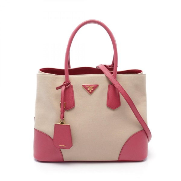 プラダ(PRADA)プラダ CANAPA+SAFFIANO カナパ ハンドバッグ