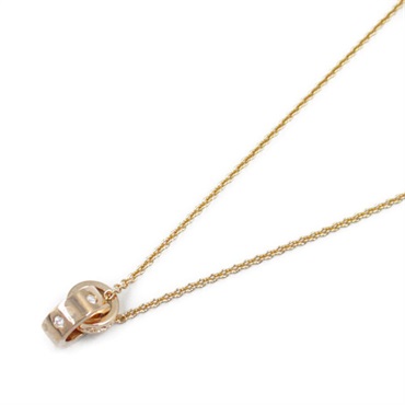 【正規 未使用】BVLGARIビッグロゴ刻印白金チャーム/3㎜ネックレスチェーン ピンクゴールド, セラミック ビー・ゼロワン ネックレス 358054