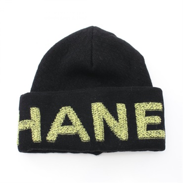 シャネル(CHANEL)シャネル ロゴ ニットキャップ 帽子 レディース