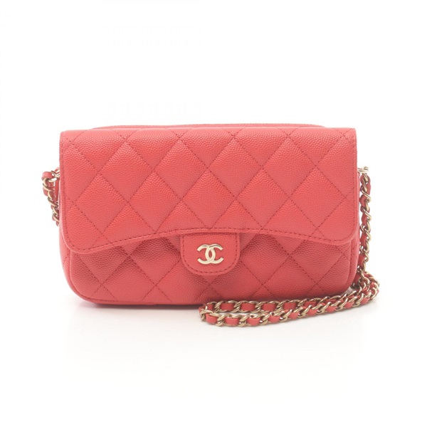 シャネル(CHANEL)シャネル マトラッセ チェーンフォンケースウォレット 