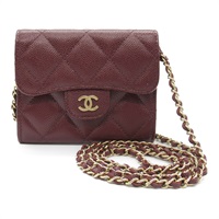 シャネル(CHANEL)シャネル マトラッセ チェーンコンパクトウォレット