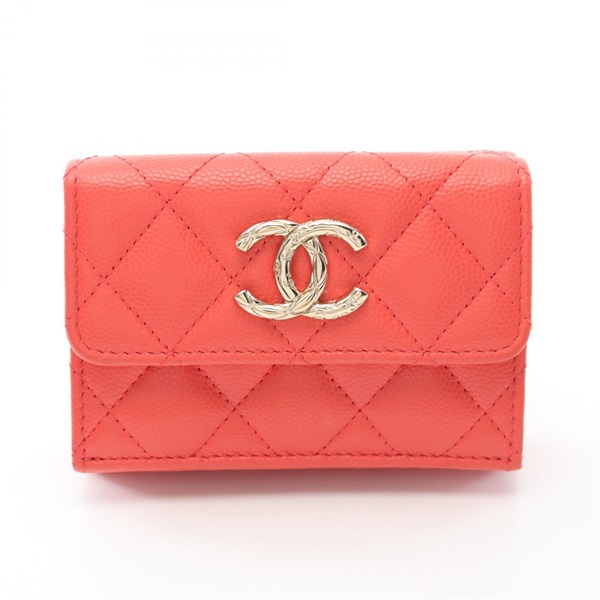 シャネル(CHANEL)シャネル マトラッセ 三つ折り財布 財布 レディース