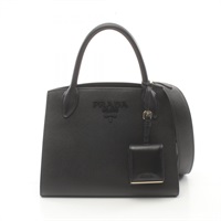 プラダ(PRADA)プラダ SAFFIANO CUIR C モノクローム ハンドバッグ  