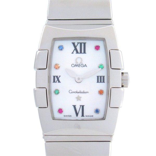 ＼新春初売 S24-227 1円出品 時計 腕時計 レディース OMEGA オメガ カットガラス 2針 ラウンド 手巻き 稼働品 max10%OFFクーポン／金無垢 オメガ