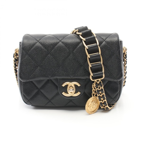 シャネル(CHANEL)シャネル マトラッセ カメリア ショルダーバッグ  