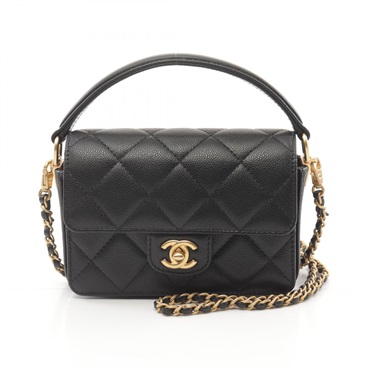 シャネル(CHANEL)シャネル トップハンドル ミニ フラップ バッグ