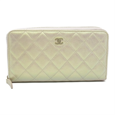 Aランク 中古商品  マトラッセラウンド 長財布  鑑定済み Aランク 中古商品 マトラッセラウンド 長財布 鑑定済み シャネル