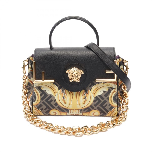 フェンディ FENDI × VERSACE FENDACE フェンダーチェ メデューサ ハンドバッグ バッグ レディース