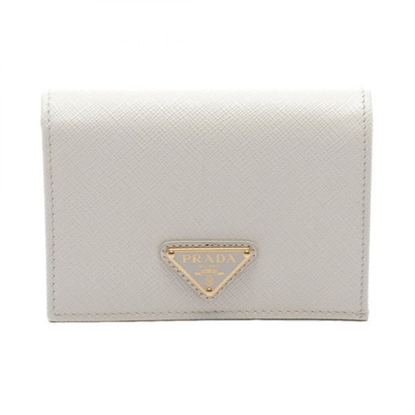 プラダ(PRADA)プラダ SAFFIANO TRIANG 二つ折り財布 財布 レディース