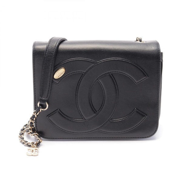 シャネル CHANEL ココマーク ショルダーバッグ バッグ レザー レディース ブラック系 AS0321 【中古】 シャネル(CHANEL)シャネル ココマーク ショルダーバッグ バッグ