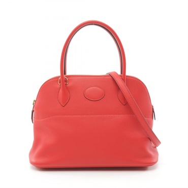 美品✨エルメス　ボリード　ハンドバッグ　レッド　M刻印 HERMES - エルメス HERMES バッグ レディース ブランド