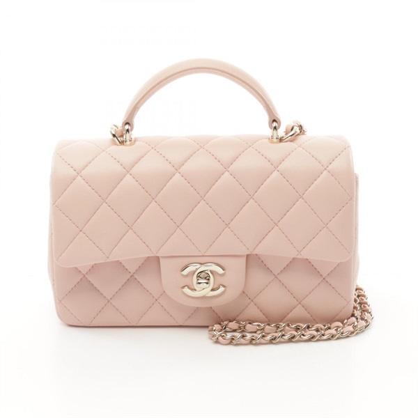 シャネル(CHANEL)シャネル マトラッセ トップハンドル ミニ フラップ  