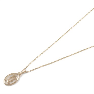 カルティエ ドゥーブルC ロゴ ネックレス ダイヤ ネックレス ジュエリー レディース