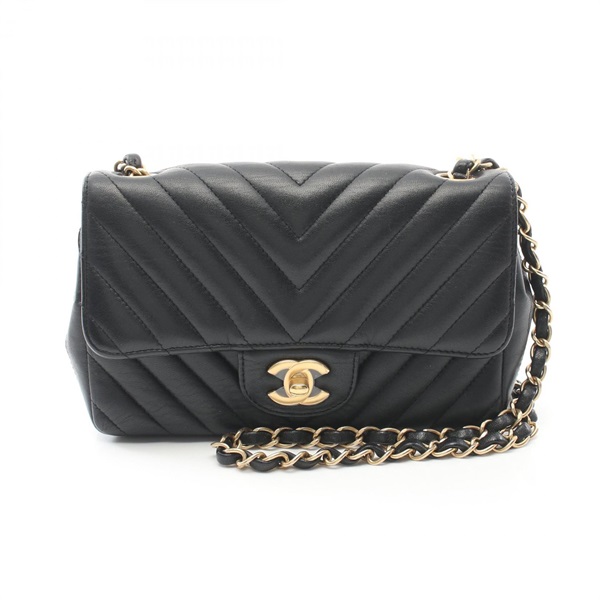 CHANEL シャネル ミニマトラッセ　Vステッチ　A69900 黒シェブロン シャネル(CHANEL)シャネル ミニマトラッセ20 シェブロン Vステッチ