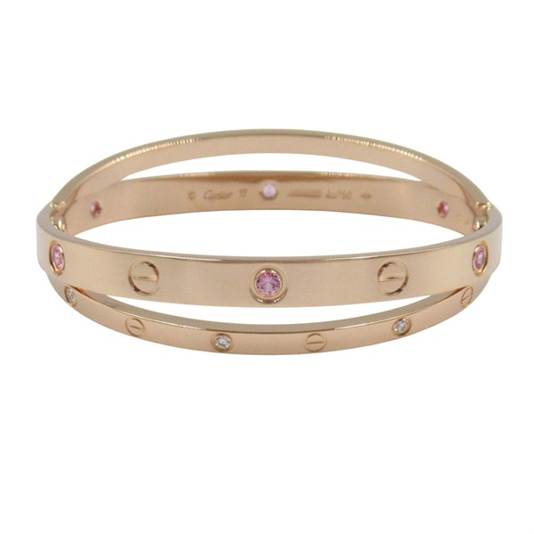 ☆Cartier ブレスレット☆ピンクサファイア カルティエ(CARTIER)カルティエ ビーラブブレスレット ピンク
