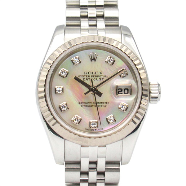 ロレックス デイトジャスト 10Pダイヤ D番 腕時計 時計 レディース 179174G