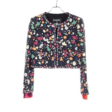 シャネル ココマークボタン ノーカラージャケット 衣料品 アウター レディース P51354V38405