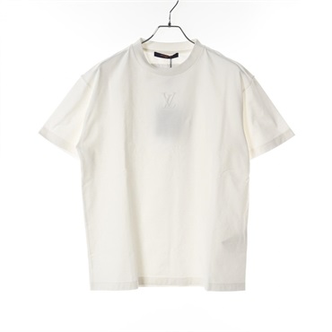 ルイヴィトン　半袖Tシャツ　メンズ　ホワイト　エンボス　美品　プラダ ルイ・ヴィトン(LOUIS VUITTON)ルイ・ヴィトン LVエンボスロゴ