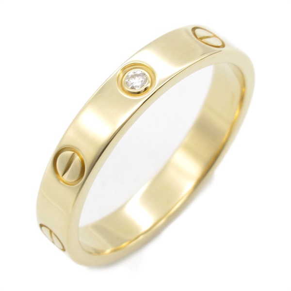 【希少サイズ】カルティエ 1pダイヤリング #55 ゴールド Cartier【カルティエ】K18YG/WG/PGダイヤモンドリング(No.60896) – JEX