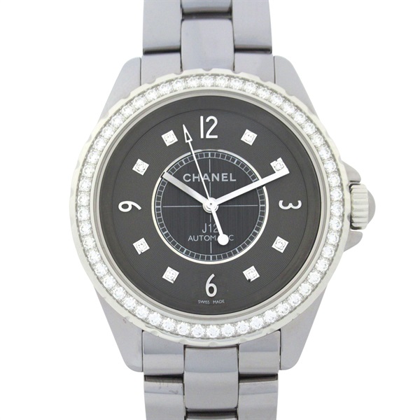 シャネル J12 クロマティック ベゼルダイヤ 腕時計 時計 メンズ H2566