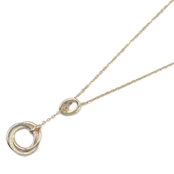 カルティエ トゥーフォートリニティ ネックレス パヴェダイヤ ネックレス ジュエリー レディース