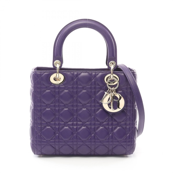 ディオール LADY DIOR レディディオール カナージュ ハンドバッグ バッグ レディース