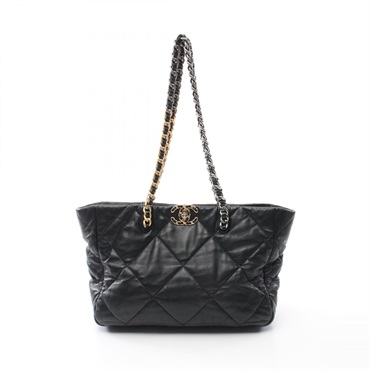 シャネル CHANEL19 マトラッセ トートバッグ バッグ レディース AS3660