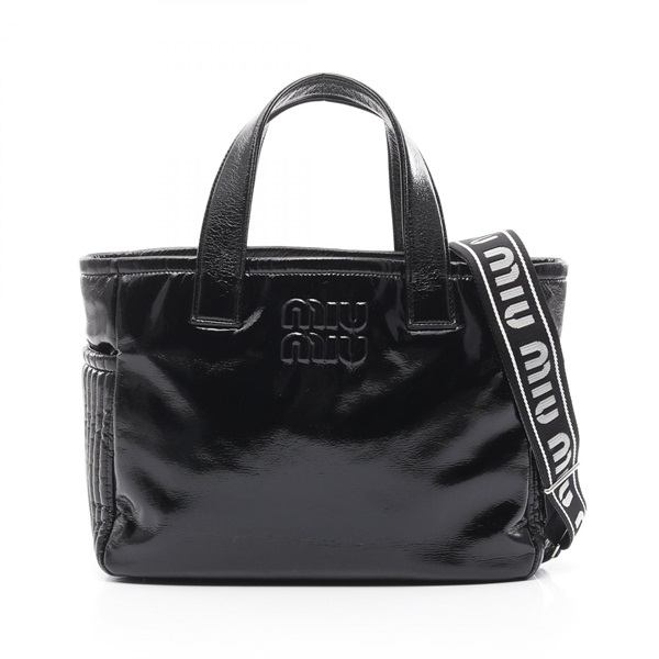 「x’mas価格」Miu Miu（ミュウミュウ）「2DOU CIRE」バッグ ミュウ ミュウ(Miu Miu)ミュウ ミュウ 2DOU CIRE トートバッグ バッグ