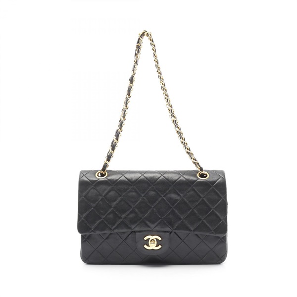 シャネル マトラッセ Wフラップ ショルダーバッグ バッグ レディース A01112