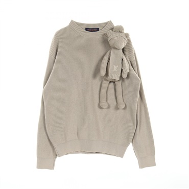 本物 美品 カタログ掲載 モデル ルイヴィトン ワッフル ニット セーター 茶 本物 美品 カタログ掲載 モデル ルイヴィトン ワッフル ニット