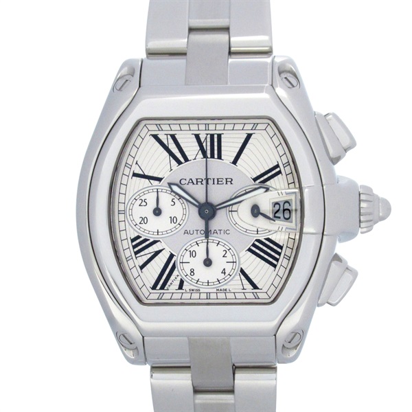 カルティエ ロードスター クロノグラフ 腕時計 時計 メンズ W62019X6